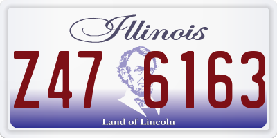 IL license plate Z476163
