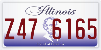 IL license plate Z476165