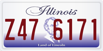 IL license plate Z476171