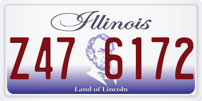 IL license plate Z476172