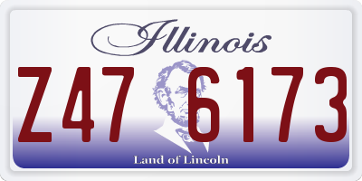 IL license plate Z476173