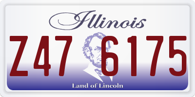 IL license plate Z476175