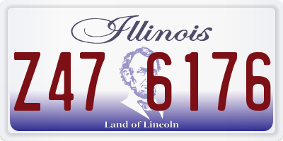 IL license plate Z476176