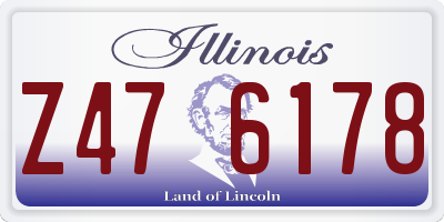 IL license plate Z476178