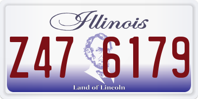 IL license plate Z476179