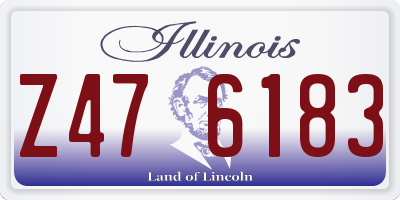 IL license plate Z476183