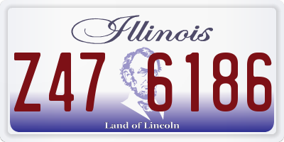 IL license plate Z476186