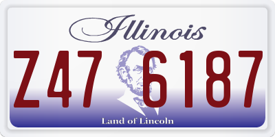 IL license plate Z476187