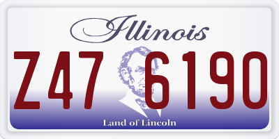 IL license plate Z476190
