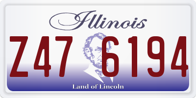 IL license plate Z476194