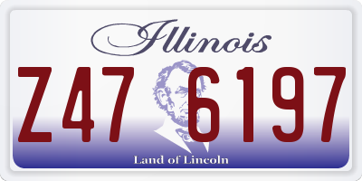 IL license plate Z476197