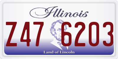 IL license plate Z476203