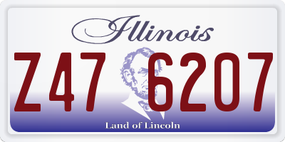 IL license plate Z476207