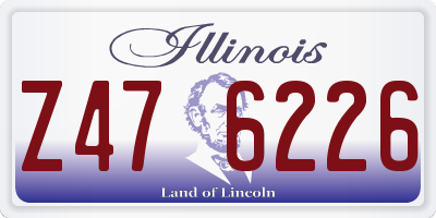 IL license plate Z476226