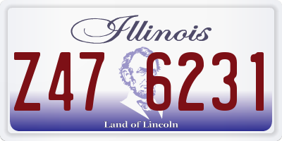 IL license plate Z476231