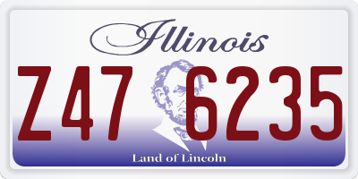 IL license plate Z476235