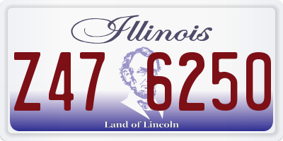 IL license plate Z476250