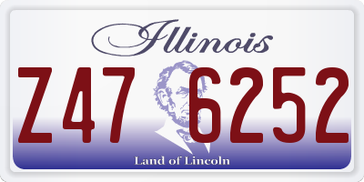 IL license plate Z476252