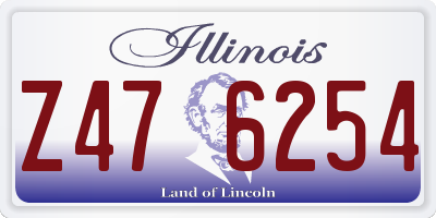 IL license plate Z476254