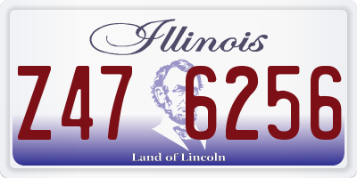 IL license plate Z476256