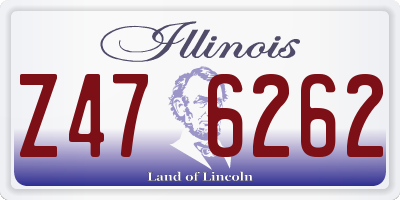 IL license plate Z476262