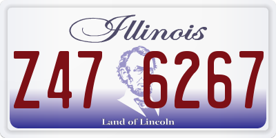 IL license plate Z476267