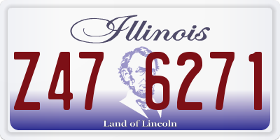 IL license plate Z476271