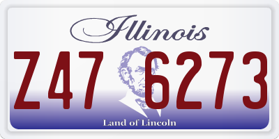 IL license plate Z476273