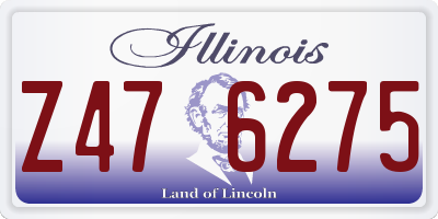 IL license plate Z476275