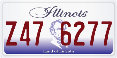 IL license plate Z476277