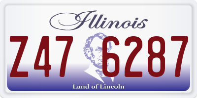 IL license plate Z476287