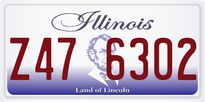 IL license plate Z476302