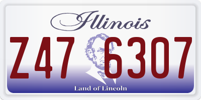 IL license plate Z476307