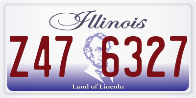 IL license plate Z476327