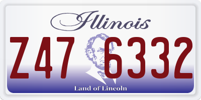 IL license plate Z476332