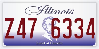 IL license plate Z476334
