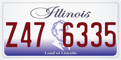 IL license plate Z476335