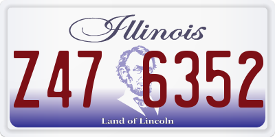 IL license plate Z476352