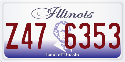 IL license plate Z476353