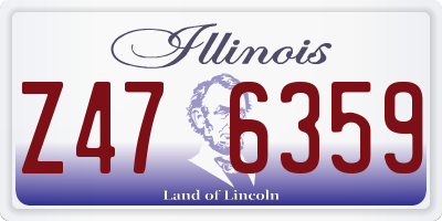 IL license plate Z476359