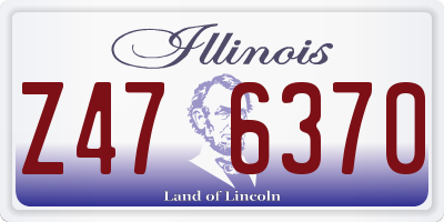 IL license plate Z476370