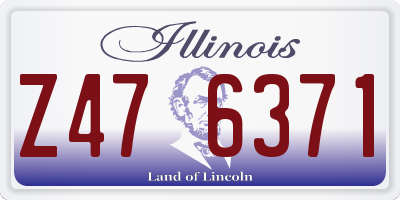 IL license plate Z476371