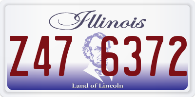 IL license plate Z476372