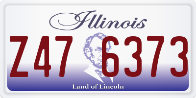 IL license plate Z476373