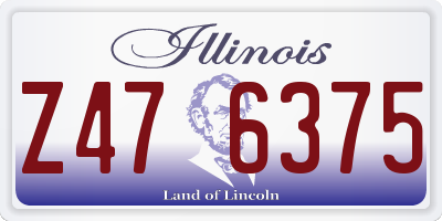 IL license plate Z476375