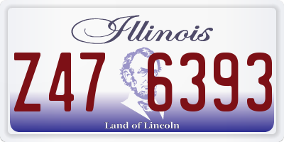 IL license plate Z476393