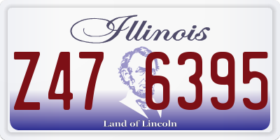 IL license plate Z476395
