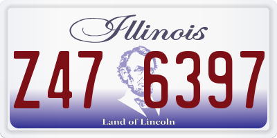 IL license plate Z476397