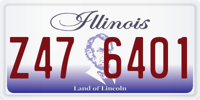 IL license plate Z476401