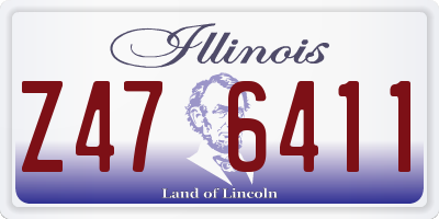 IL license plate Z476411